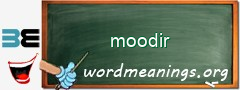 WordMeaning blackboard for moodir